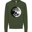 Yggdrasil Tree Kids Sweatshirt Jumper Forest Green