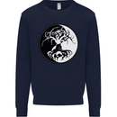 Yggdrasil Tree Kids Sweatshirt Jumper Navy Blue