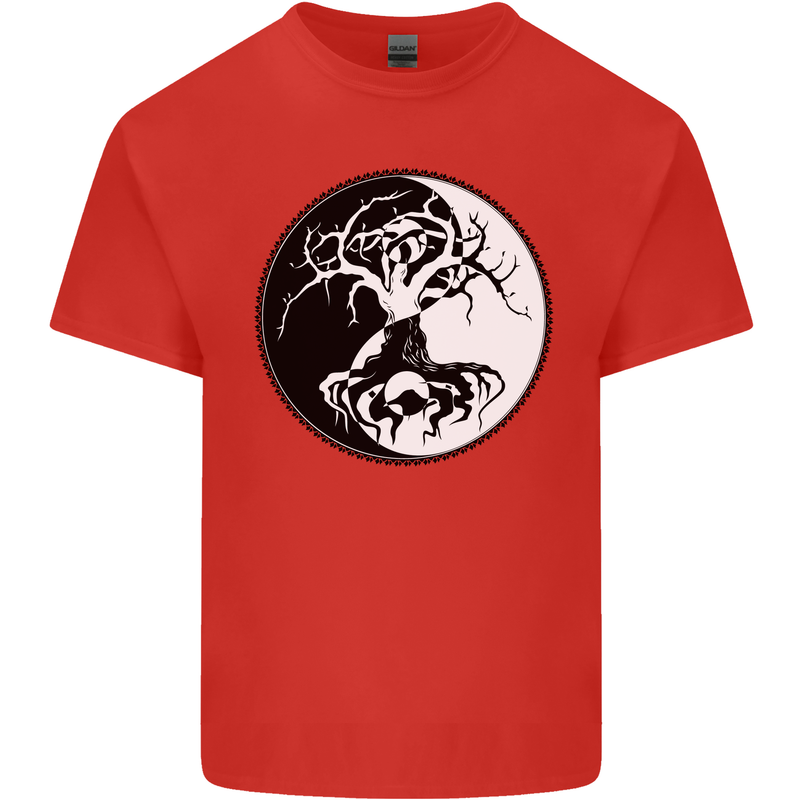 Yggdrasil Tree Kids T-Shirt Childrens Red