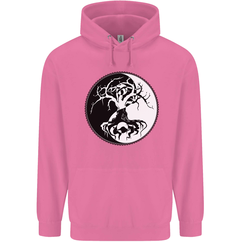 Yggdrasil Tree Mens 80% Cotton Hoodie Azelea