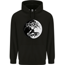 Yggdrasil Tree Mens 80% Cotton Hoodie Black