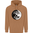 Yggdrasil Tree Mens 80% Cotton Hoodie Caramel Latte