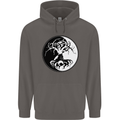 Yggdrasil Tree Mens 80% Cotton Hoodie Charcoal