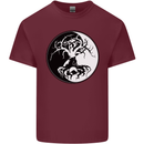 Yggdrasil Tree Mens Cotton T-Shirt Tee Top Maroon