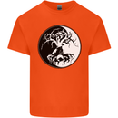 Yggdrasil Tree Mens Cotton T-Shirt Tee Top Orange