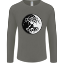 Yggdrasil Tree Mens Long Sleeve T-Shirt Charcoal