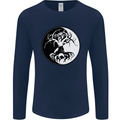 Yggdrasil Tree Mens Long Sleeve T-Shirt Navy Blue