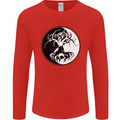Yggdrasil Tree Mens Long Sleeve T-Shirt Red