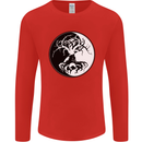 Yggdrasil Tree Mens Long Sleeve T-Shirt Red