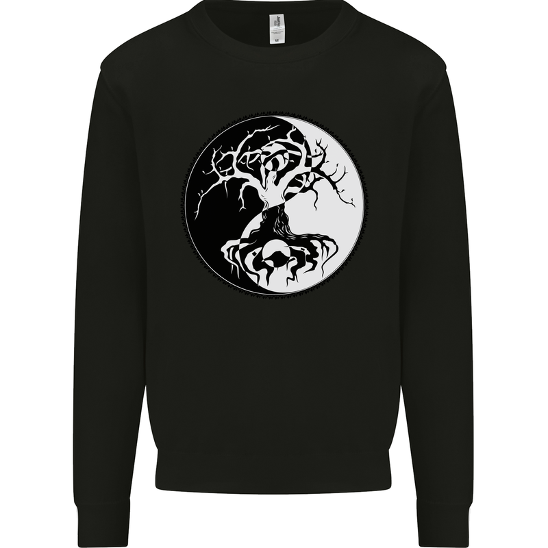 Yggdrasil Tree Mens Sweatshirt Jumper Black