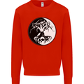 Yggdrasil Tree Mens Sweatshirt Jumper Bright Red