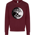 Yggdrasil Tree Mens Sweatshirt Jumper Maroon