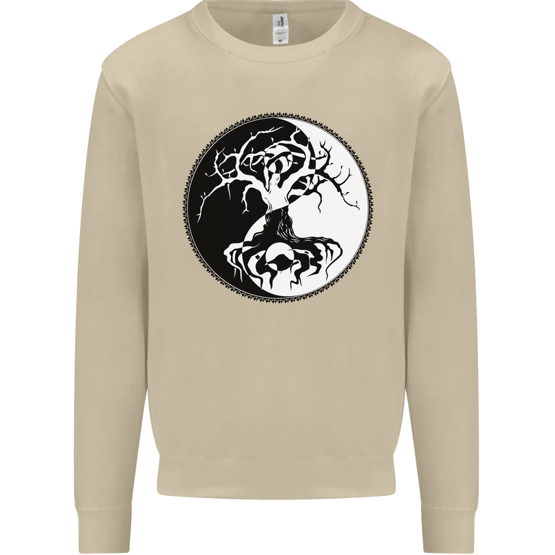 Yggdrasil Tree Mens Sweatshirt Jumper Sand