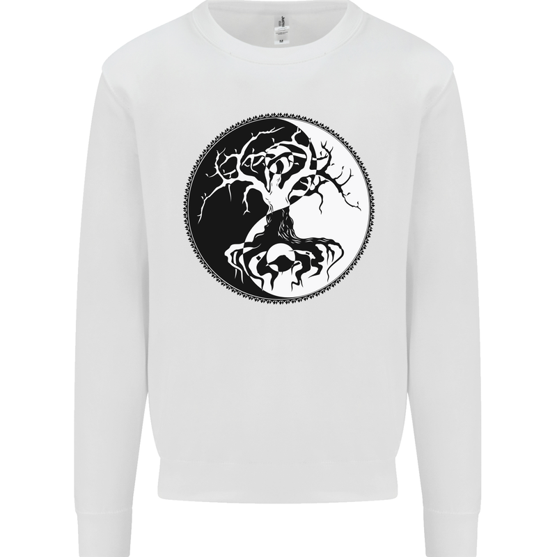 Yggdrasil Tree Mens Sweatshirt Jumper White