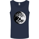 Yggdrasil Tree Mens Vest Tank Top Navy Blue