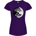 Yggdrasil Tree Womens Petite Cut T-Shirt Purple