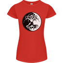 Yggdrasil Tree Womens Petite Cut T-Shirt Red