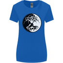 Yggdrasil Tree Womens Wider Cut T-Shirt Royal Blue
