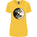 Yggdrasil Tree Womens Wider Cut T-Shirt Yellow