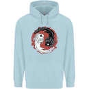 Yin Yang Axoloti Childrens Kids Hoodie Light Blue