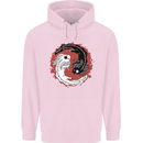 Yin Yang Axoloti Childrens Kids Hoodie Light Pink