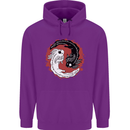 Yin Yang Axoloti Childrens Kids Hoodie Purple