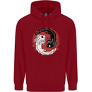 Yin Yang Axoloti Childrens Kids Hoodie Red