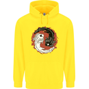 Yin Yang Axoloti Childrens Kids Hoodie Yellow