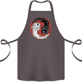 Yin Yang Axoloti Cotton Apron 100% Organic Dark Grey