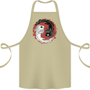 Yin Yang Axoloti Cotton Apron 100% Organic Khaki