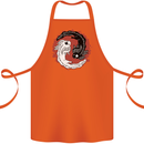 Yin Yang Axoloti Cotton Apron 100% Organic Orange