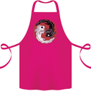 Yin Yang Axoloti Cotton Apron 100% Organic Pink