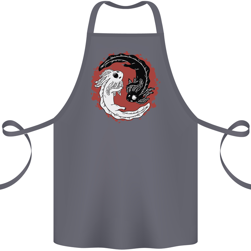 Yin Yang Axoloti Cotton Apron 100% Organic Steel