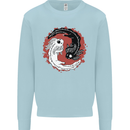 Yin Yang Axoloti Kids Sweatshirt Jumper Light Blue
