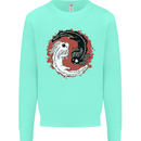 Yin Yang Axoloti Kids Sweatshirt Jumper Peppermint