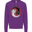 Yin Yang Axoloti Kids Sweatshirt Jumper Purple
