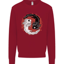 Yin Yang Axoloti Kids Sweatshirt Jumper Red