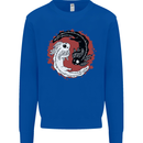 Yin Yang Axoloti Kids Sweatshirt Jumper Royal Blue