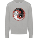 Yin Yang Axoloti Kids Sweatshirt Jumper Sports Grey