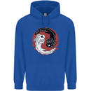 Yin Yang Axoloti Mens 80% Cotton Hoodie Royal Blue