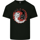 Yin Yang Axoloti Mens Cotton T-Shirt Tee Top Black