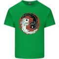 Yin Yang Axoloti Mens Cotton T-Shirt Tee Top Irish Green