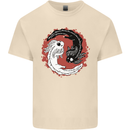 Yin Yang Axoloti Mens Cotton T-Shirt Tee Top Natural