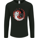 Yin Yang Axoloti Mens Long Sleeve T-Shirt Black