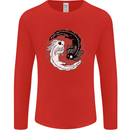 Yin Yang Axoloti Mens Long Sleeve T-Shirt Red
