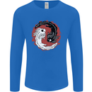 Yin Yang Axoloti Mens Long Sleeve T-Shirt Royal Blue