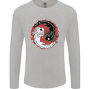 Yin Yang Axoloti Mens Long Sleeve T-Shirt Sports Grey