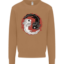 Yin Yang Axoloti Mens Sweatshirt Jumper Caramel Latte