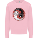 Yin Yang Axoloti Mens Sweatshirt Jumper Light Pink