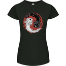 Yin Yang Axoloti Womens Petite Cut T-Shirt Black